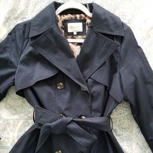 Laundry by Shelli Segal Classic Navy Trench